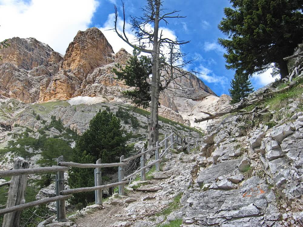 Trail in Richtung Capanna Alpina