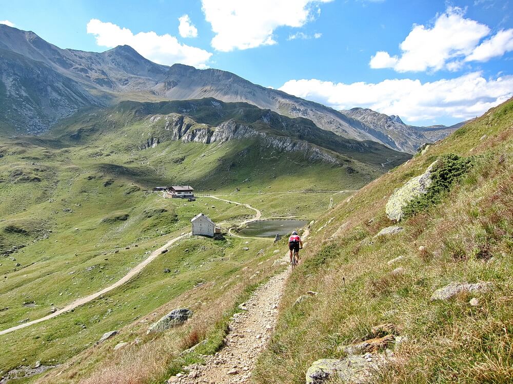 Trail in Richtung Sesvenna-Hütte
