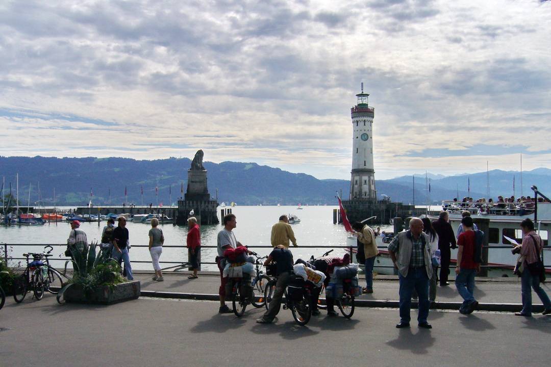 Am Bodensee sind jede Menge Radfahrer unterwegs