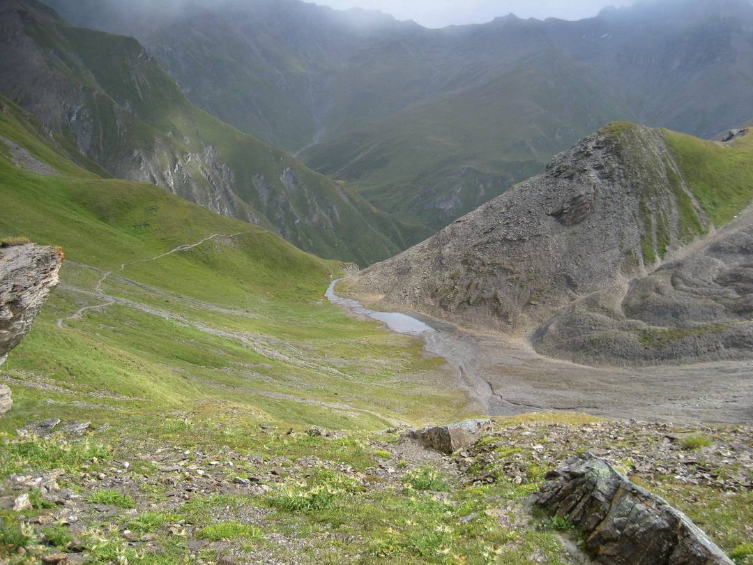 Der legendere Single Trail vom Fimberpass ins Unterengadin