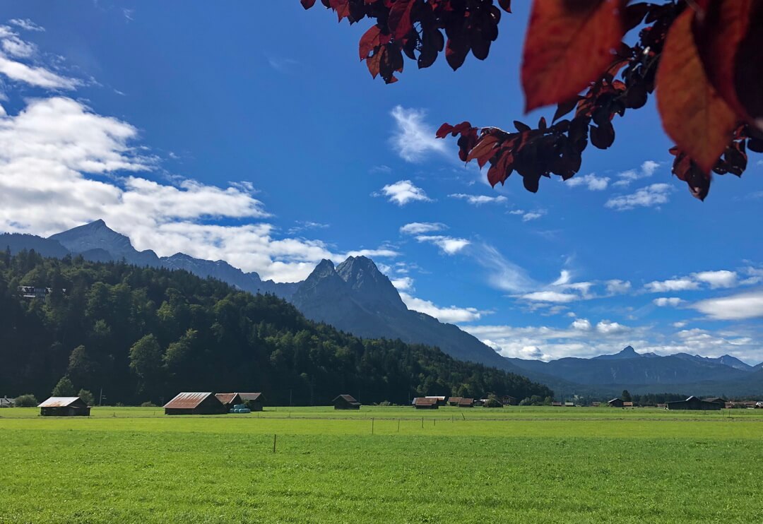 Garmisch-Partenkirchen: Blick zur Zugspitze