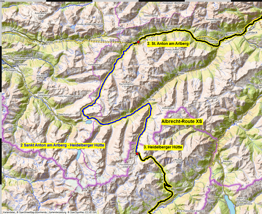 02 map albrecht route XS
