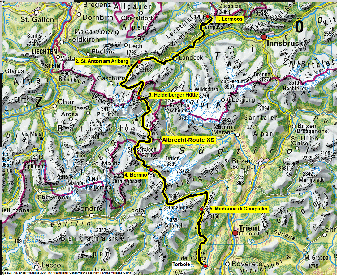 map albrecht route XS perthes