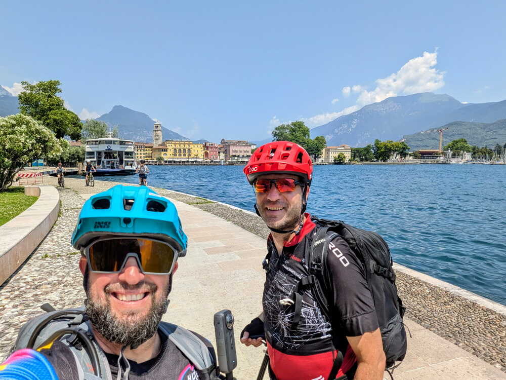 Alex und Walter als Finisher am Gardasee
